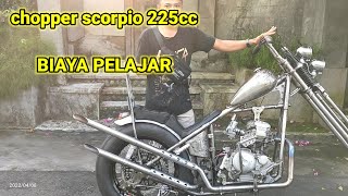 chopper scorpio 225cc || custom chopper || skinny chopper