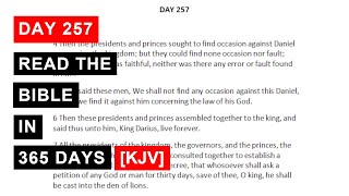 Day 257   Read The Bible in 365 Days KJV