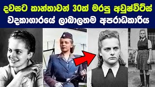 කාමයෙන් මත් වී මිනිසුන්ට කෘර වද හිංසා දුන් සුන්දර යුවතියකගේ බිහිසුණු කතාව | Story of Irma Grese