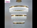 Cardio lights luxury pendent lights stainless steel chandelier for villa