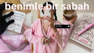 benimle bir sabah ☁️🎀 | sakin sabah rutini | sessiz vlog 🌝✨