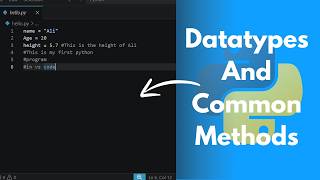 What are Data Types and Methods? | Learning Python Day 3