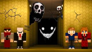 4 Idiots Escape The Backrooms in Minecraft