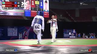 317 R16 Men  73kg KAZ ORYNBASSAR Y  CYP STYLIANIDIS A