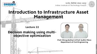 Lecture 22: Decision making using multi-objective optimization