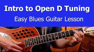 8 Bar Blues in Open D Tuning: Easy Blues Guitar Lesson