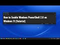 How to Enable Windows PowerShell 2.0 on Windows 11 Tutorial
