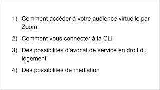 Votre journée d'audience : Partie 1 – Participer à une audience devant la CLI