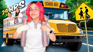 24 HORAS EN UN AUTOBUS ESCOLAR😂✏️| Susy Mouriz