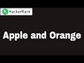 Hackerrank: Apple and Orange