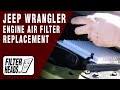 How to Replace Engine Air Filter 2007-2011 Jeep Wrangler V6 3.8L