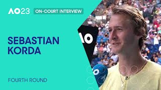 Sebastian Korda On-Court Interview | Australian Open 2023 Fourth Round