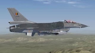 Aerosoft F-16  - Tutorial startup, autopilot, landing, shutdown