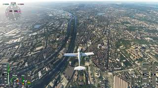 Flight Simulator 2020 - Moisselles, CDG, Epinay, Suresnes TO Villacoublay - Diamond DA40NG