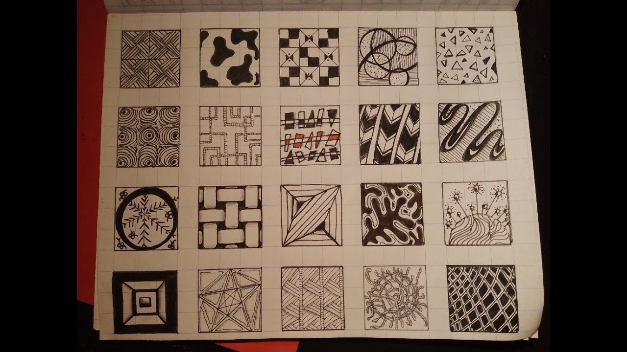 1001 Easy Tangle Patterns 217 Youtube