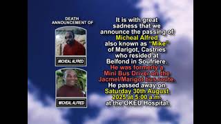 Micheal Alfred ~ Short Obituary