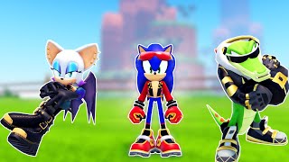 Rockstar Rouge, Rockstar Sonic, and DJ Vector in Sonic Speed Simulator