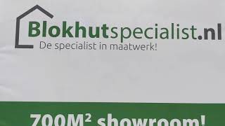 Opbouw van een flinke Douglas schuur met overkapping van FlexWood. Geplaatst door Blokhutspecialist