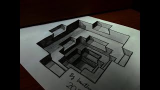 【Art】【3D立體畫】EP36-方形觀眾席(Draw a 3D auditorium)