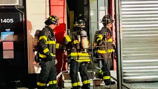 FDNY BOX 1385 - FDNY OPERATING FOR QUICKLY KNOCKED DOWN 10-75 ALL HANDS FIRE ON 5TH AVENUE IN HARLEM