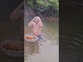 funny village bath in winter season funny short video