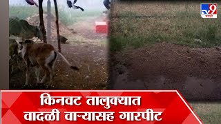 Nanded Unseasonal Rain | किनवट तालुक्याला अवकाळी पावसासह गारपिटीचाही तडाखा, शेतकरी चिंतेत