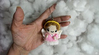 Angel de Navidad en crochet - Adornos navideños paso a paso en crochet