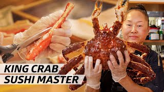 Chef Mikiko Ando is a Master of King Crab Sushi  — Omakase