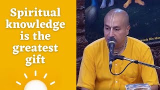 26th Feb. '23 | H.G. Gauranga Prabhu | Spiritual knowledge is the greatest gift | ISKCON Chowpatty.