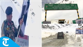 Ladakh: Strategic Zojila Pass opens for traffic after snow clearance