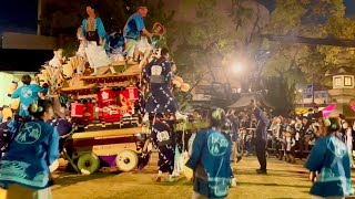 【この小さな だんじり を見るのはもう最後かも知れません😭】神戸市 東灘区 本住吉神社 反高林 宮入