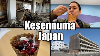 The tsunami engulfed almost an entire high school,Kesennuma-Japan,local food-Shark fin ice cream　気仙沼