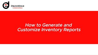 How to Generate and Customize Inventory Reports (Zoho Inventory)