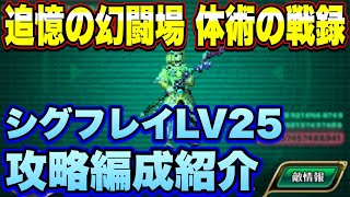 【ロマサガＲＳ】体術の戦録 追憶の幻闘場 シグフレイLV25攻略！【ロマサガリユニバース】【ロマンシングサガリユニバース】