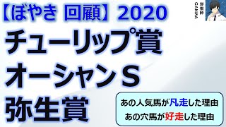 【ぼやき回顧】チューリップ賞＆オーシャンS＆弥生賞＜2020＞