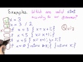 Valid Statements Solution - Programming Languages