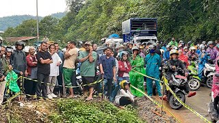 PENGENDARA DALAM BAHAYA !!! Melapetaka Tumpahan Minyak Di Jalan Tikungan Basah Hujan Sitinjau Lauik