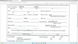 How to fill out CSLB Live Scan Form