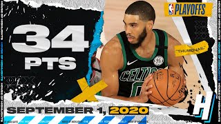 Jayson Tatum 34 Points 8 Reb 6 Ast Full Game 2 Highlights | Celtics vs Raptors | 2020 NBA Playoffs