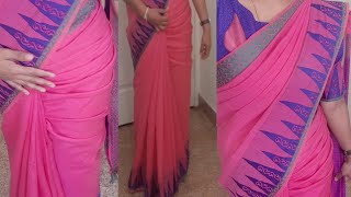 How to drape Cotton Saree perfectly  || Cotton saree draping tricks||How to wear Cotton saree  trick