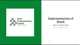 Stack | Data Structure and Algorithms | Root Programming School | Tamil