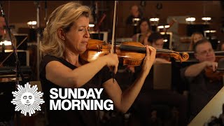 Anne-Sophie Mutter and John Williams recording "Schindler's List"