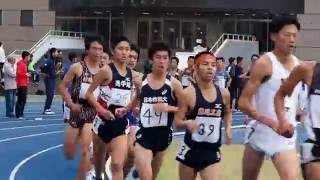 日体大記録会　男子5000m 16組目　2016年10月23日