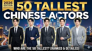 50 TALLEST CHINESE ACTORS RANKING | C-DRAMA STARS HEIGHT COMPARISON | XIAOZHAN WANGYIBO ZHANG LINGHE