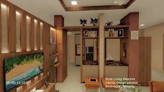 living hall cum small kitchen  interior space