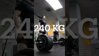 240kg/529lbs Deadlift 68kg BW 😳