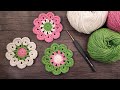 🌸 Crochet Flower & Crochet Coaster Pattern (Coaster Crochet) | Tığ Çiçek & Bardak Altlığı