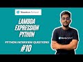 Lambda Function Python  | Python Interview Questions - Part 10 | Newton School