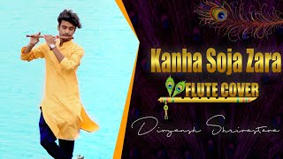 Kanha Soja Zara | Raas Garba | Flute Cover | Divyansh Shrivastava| Instrumental |Janmashtami Special