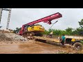 sr205 piling rig machine loding